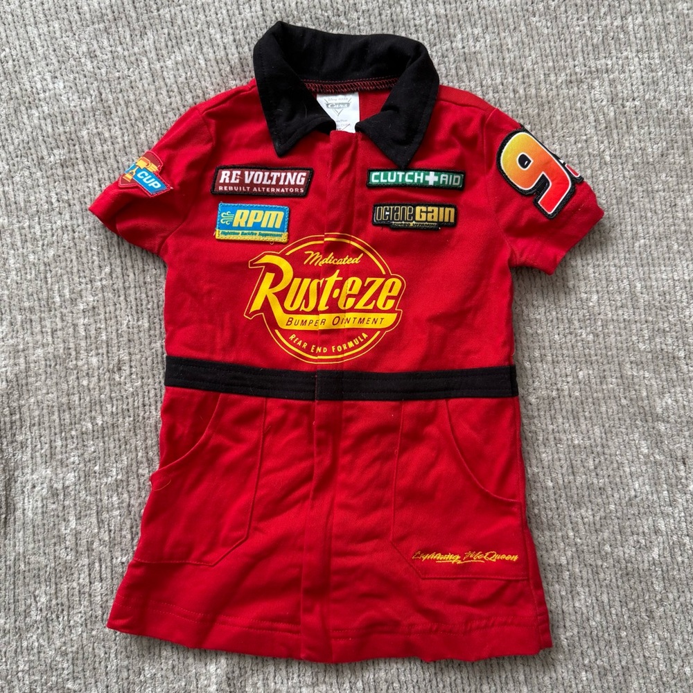 Disney Pixar Cars Lightning McQueen Racing Dress Costume 2T